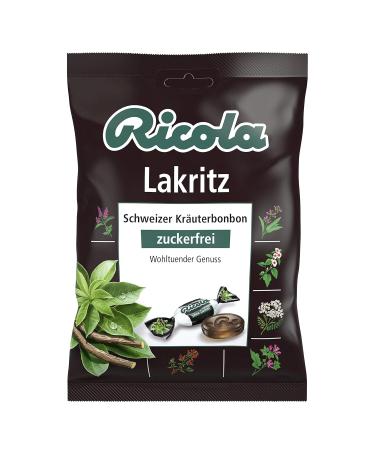 Buy Ricola Lakritz Herbal Candy - Sugar-Free 18x75g - Beneficial for Voice & Throat - Original Swiss Herbs - Buy Online on GoSupps.com
