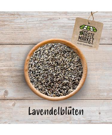  TASTE Guter Geschmack 100g Lavender Flowers - Whole Dried Lavender - Intense Lavender - Whole Flowers - 100% Natural - Buy Online on GoSupps.com
