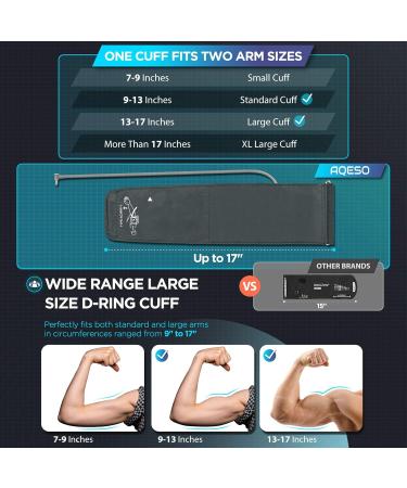 Upper Arm Blood Pressure Monitor - Automatic Digital BP Machine with Large Cuff Backlit LCD Dual-User Mode & Pulse Rate Meter - Ideal for Home Use - Buy Online on GoSupps.com