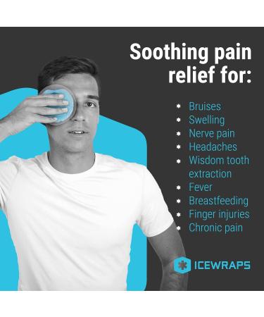 ICEWRAPS 4 Round Gel Ice Packs - Reusable with Clear Backing | Breastfeeding Essentials for Cool Relief | Pack of 5 - Buy Online on GoSupps.com