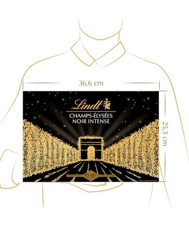 Lindt - Box CHAMPS- LYS ES Intense Black - Assorted Dark Chocolates from 45% to 85% Cocoa - Intense Crispy and Smooth - Ideal for Christmas 395g - Buy Online on GoSupps.com