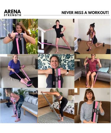 Arena Strength Long Fabric Resistance Bands Set - Full Body & Pull Up Assistance Bands | Cloth Exercise Loop Bands with Workout Guide - Buy Online on GoSupps.com
