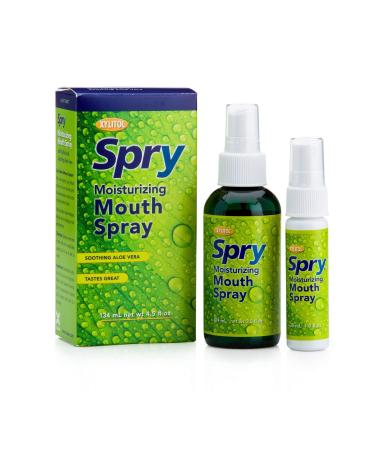 Xlear Spry Moisturizing Mouth Spray Light Mint 2 Pack 4.5 fl oz (134 ml)