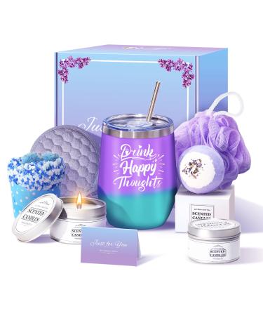 Loncaster Birthday Gifts for Women, Friendship Gifts for Women, Unique Self Care Gifts for Women Girlfriend Mom Sister Teen Girl, Spa Relaxation Gifts Basket for Women Who Have Everything Self Care Gift Box