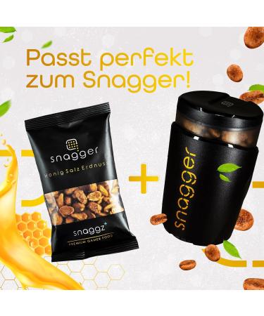 Snagger-Gamer 100g Sweet-Salty Roasted Honey Peanuts - Premium Salted Nuts Snack - Buy Online on GoSupps.com