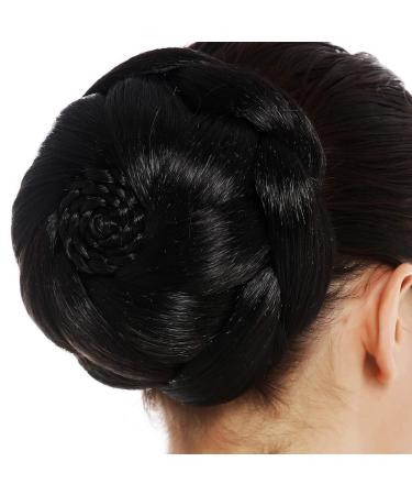 WIG ME UP TYP-1012-2 Large Braided Hairpiece Bun Chignon - Black Brown | International Shipping Available - Buy Online on GoSupps.com