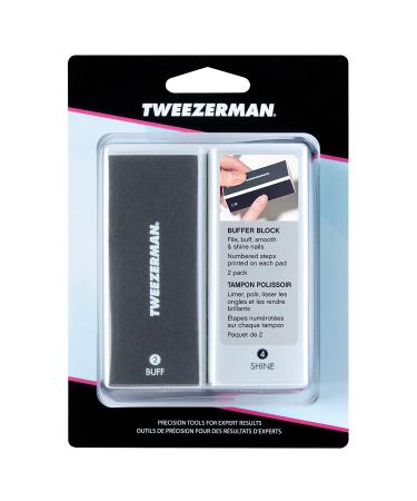 Tweezerman Black Nail Buff - 2 Pack | Professional Nail Buffer Set - Buy Online on GoSupps.com