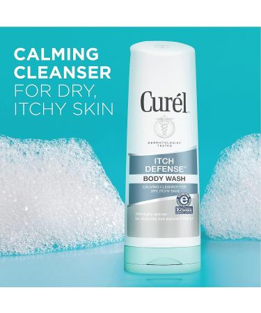 Curel Itch Defense Calming Daily Cleanser 10 oz - Soap-Free Formula for Dry, Itchy Skin - Hydrating Jojoba and Olive Oil - Single Unit - Buy Online on GoSupps.com