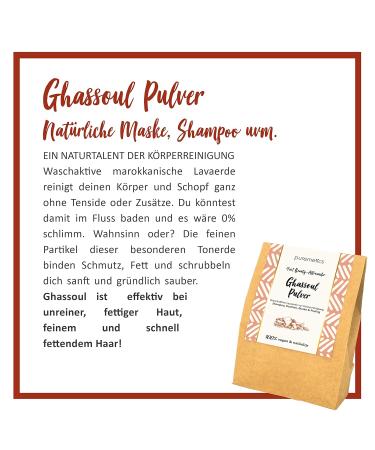 Puremetics Zero Waste Ghassoul Powder 400g | Natural Moroccan Clay for Eco-Friendly Washing - Buy Online on GoSupps.com