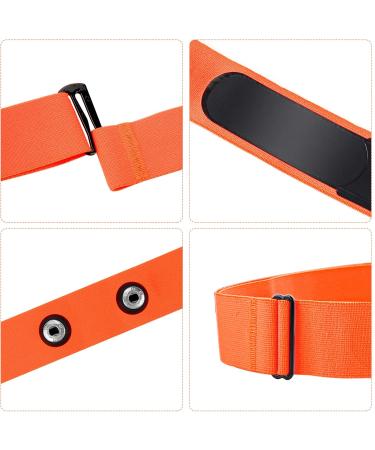 ONLYESH Brisdgurt Adjustable Elastic Replacement Belt with Heart Rate Meter - Ideal for Polar Garmin Wahoo - Sports & Running Gear - Orange - Buy Online on GoSupps.com