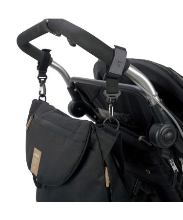 L SSIG Baby Changing Bag - Green Label Manu Messenger Bag in Black | Stylish & Functional Accessories for Moms | Shop Internationally - Buy Online on GoSupps.com