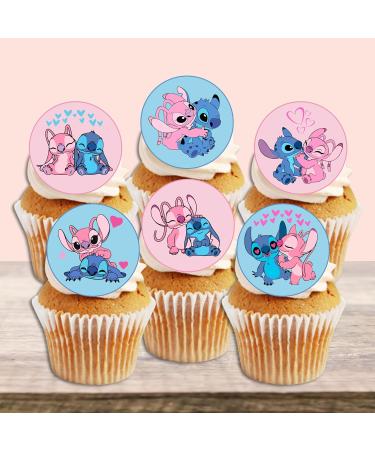 24 Stitch And Angel Cupcake Toppers Edible Stitch Cake Topper Stitch Birthday Decorations Lilo And Stitch Edible Cake Topper Stitch Cake Decorations Lilo And Stitch Cake Topper - Buy Online on GoSupps.com