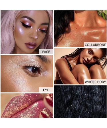3PCS Fairy Highlighter Powder Set - Body Glitter & Facial Blusher - 3 Colors - Buy Online on GoSupps.com