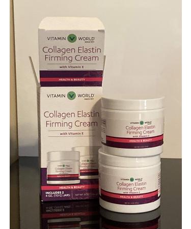 Collagen Elastin Firming Cream With Vitamin E 2 4 oz. (113 G) Jars - Buy Online on GoSupps.com