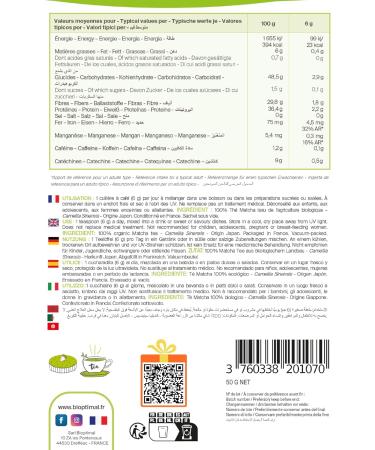 Matcha Tea Powder - Powerful Antioxidant - Japanese Premium Quality - Green Food Coloring - Kitchen and Infusion - Made in J - Buy Online on GoSupps.com