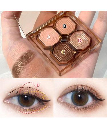XGZ Eyeshadow Makeup Shimmer Glitter Eye Shadow Long Lasting Self-Adhesive Eye Shadow Neutral Cosmetic Eye Shadow 4 Colors - Buy Online on GoSupps.com