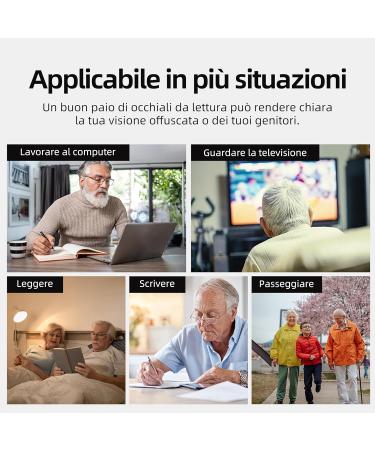 New Vision NV2904 Reading Glasses 2 Pack - Magnetic Closure Lightweight 2.5x Reading Aid for Men & Women - Buy Online on GoSupps.com