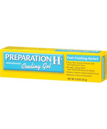 Preparation H Cooling Gel with Vitamin E and Aloe | Fast Hemorrhoid Symptom Relief | 0.9 Ounce Tube - Buy Online on GoSupps.com