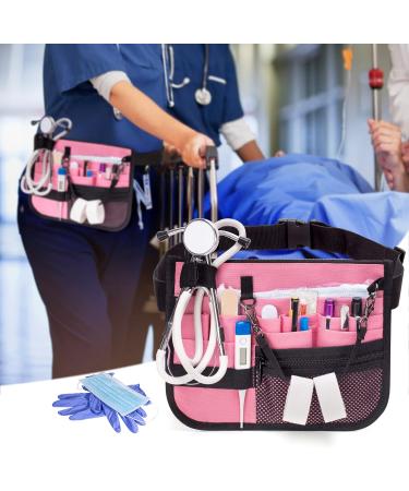 Damero Nurse Fanny Pack - Pink Waist Bag with Tape Holder for Stethoscopes & Medical Supplies - Buy Online on GoSupps.com
