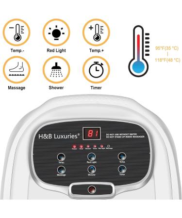 Buy H&B Luxuries Foot Spa Massager with Heat Stress Relief & Relaxation for All - International Shipping Available - Buy Online on GoSupps.com