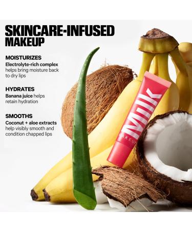 Milk Makeup Balmade Electrolyte Lip Balm Hydrating Sheer Gloss Nourishes + Replenishes Moisture Clean Vegan Formula with High-Shine Finish Electron - Clear Multicolor Shimmer Citrus Lemon - Buy Online on GoSupps.com