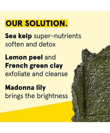 Acure Brightening Facial Scrub Duo - 4 oz Each | Sea Kelp & French Green Clay | Softens & Detoxifies for All Skin Types - Buy Online on GoSupps.com