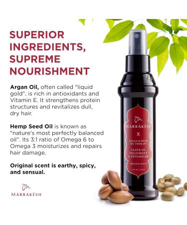 Marrakesh Oil X Leave-In Treatment & Detangler 118ml - Nourish & Smooth Hair | Buy Now! - Buy Online on GoSupps.com