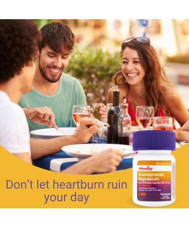 Timely Esomeprazole Acid Reducer 42 Capsules - Comparable to Nexium 24HR | Heartburn Relief & Acid Reflux Control | International Shipping - Buy Online on GoSupps.com