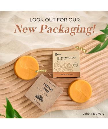 Earthling Co. Nourishing Conditioner Bar - Vegan Formula for All Hair Types - Citrus Sun Scent - 1.8 oz - Buy Online on GoSupps.com