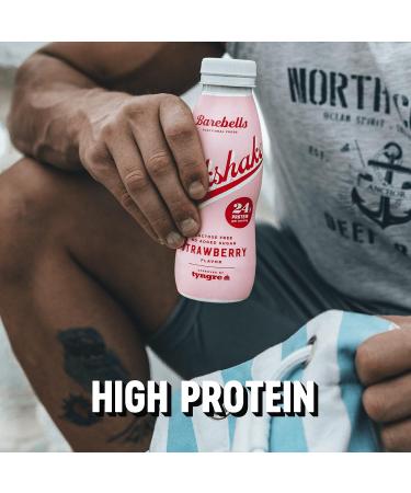 Buy Barebells Creamy Protein Shake - Low Sugar 24g Protein Lactose-Free Strawberry Milkshake - 8 Pack (330ml) | International Shipping - Buy Online on GoSupps.com