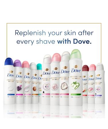 Dove Advanced Care Antiperspirant Deodorant Dry Spray Cool Essentials 3 Count Antiperspirant deodorant for helping your skin barrier repair after shaving With Pro Ceramide Technology 3.8 oz 11.4 Ounce (Pack of 1) Cucumber - Buy Online on GoSupps.com
