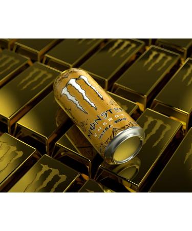 Monster Energy Ultra Gold 473mL Cans Pack of 12 - Buy Online on GoSupps.com