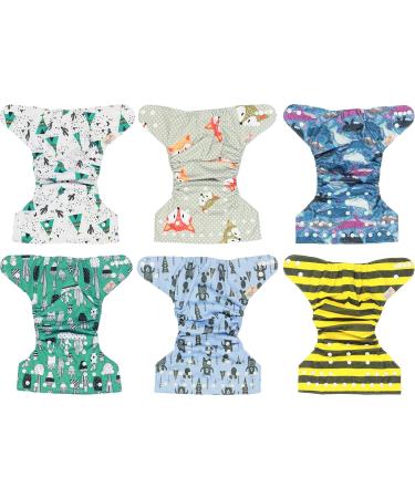 Littles and Bloomz FLP2-0605 Reusable Diapers - Standard Popper - 6 Pack | Eco-Friendly Comfortable & Ideal for International Shipping - Buy Online on GoSupps.com