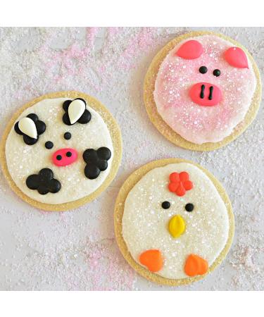 Farm Animal Cookie Decorating Kit for Kids - Pre-Baked Cookies, Icing, Glittery Sugar, and Edible Decorations - Nut-Free - Made in USA - Buy Online on GoSupps.com