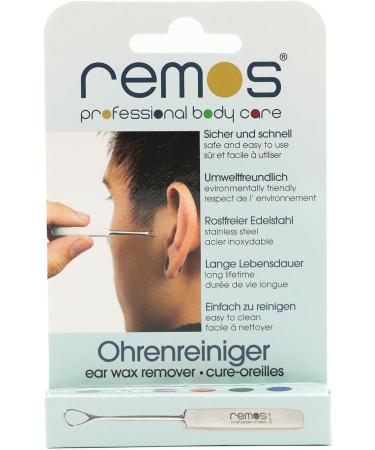 REMOS Stainless Steel Ear Loop & Spoon - Effective Ear Wax Removal Tool (White) | International Shipping Available - Buy Online on GoSupps.com