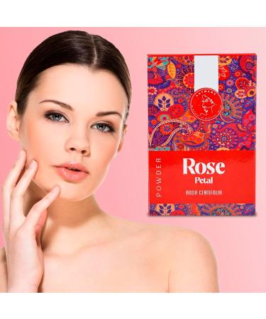 Rose Petal Powder - Skin Lightening Blemish Treatment & Hydrating Face Mask Scrub - 100g for Brightening & Oil Control - Buy Online on GoSupps.com