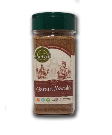 Eat Well Premium Foods - Garam Masala Spice Blend 4 oz, Salt Free, Authentic Indian Food Spices, Gluten Free