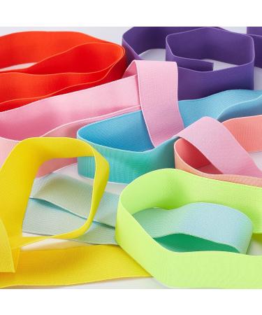 BENECREAT 12-Colors Elastic Band - 40mm Stretch Ribbon for Sewing & Craft Projects | 13 Yards - Perfect for Hair Ties & DIY - Buy Online on GoSupps.com