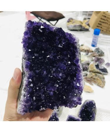 Natural Crystal Rough Natural Crystal Rough Uruguay Stone Amethyst geode Crystal Quartz Cluster Home Decor Display amethyste (Size : 900-1000g) (Size : 1500-1600g) - Buy Online on GoSupps.com