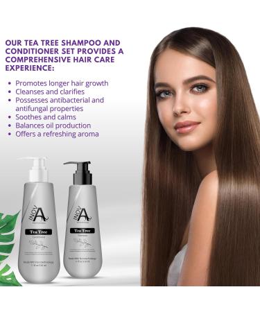 Buy Tea Tree Shampoo and Conditioner 11oz - Nourish & Revitalize Hair | International Shipping - Buy Online on GoSupps.com