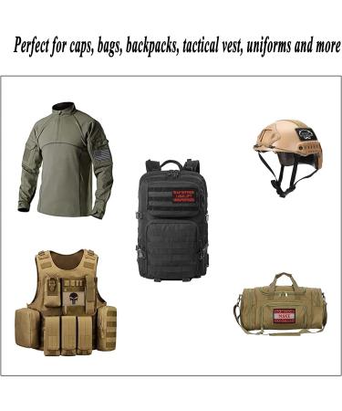 Harsgs 20-Piece Random Tactical Morale Patch Bundle - Full Embroidery Loop and Hook Patches Set for Caps, Bags, Backpacks, Vest - Ideal for Military Uniforms & Tactical Gear - 20PCS Random Pack - Buy Online on GoSupps.com