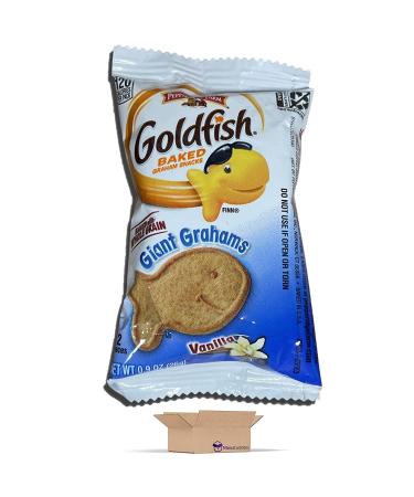 Giant Graham Cracker Shaped Gold Fish | 30 Individual Packs | Vanilla Flavor - Pack of 15 - Buy Online on GoSupps.com