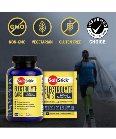 Buy SaltStick Electrolyte Capsules - Ultimate Hydration & Leg Cramp Relief for Running | 24-Pack of Salt Magnesium Potassium & Vitamin D3 - Buy Online on GoSupps.com