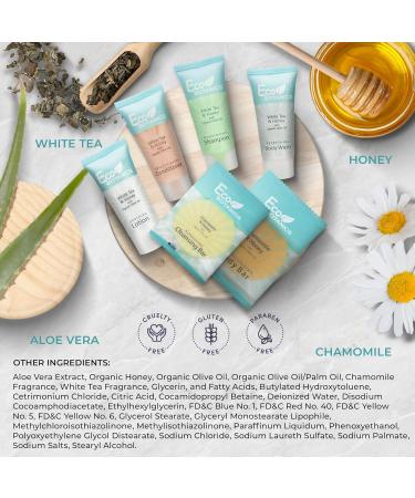 Eco Botanics Amenity & Accessory Kit | 0.85 oz Travel Size Shampoo Conditioner Lotion Body Wash Body Bar Cleansing Bar Shave & Dental Sets Make-Up Remover Wipes & Vanity Kit | 1 set per case 5 PIECES (BOXED) - Buy Online on GoSupps.com