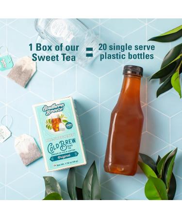 Southern Breeze Cold Brew Sweet Tea Variety Pack - 20 Individually Wrapped Tea Bags, Zero Carbs, Zero Sugar - Pack of 8 - Buy Online on GoSupps.com