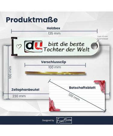 Personalized DUPLO Chocolate Bar Gift Box for Daughters - Unique Keepsake with Banknote Compartment - Buy Online on GoSupps.com