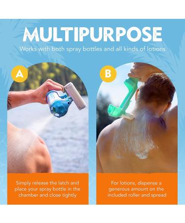 Appligator Back Lotion Applicator - for Sunscreen, Moisturizer, Repellents & More - Blue - Buy Online on GoSupps.com