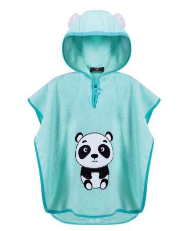 Laynenburg Premium bathing poncho children with hood - 100% cotton - Oeko Tex - Baby young girls towel poncho terry