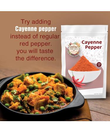 Premium Quality 100gm Ground Cayenne Pepper - Hot and Fiery Red Pepper Powder - Buy Online on GoSupps.com