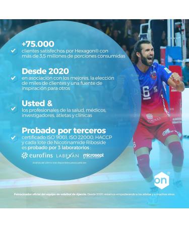 NAD+ Nicotinamide Riboside Chloride 300mg - 6 Months of Cure - NAD Booster - Anti-Aging & Against Fatigue - Made in France - 180 Vegetable Capsules - Vegan - Hexagon - Buy Online on GoSupps.com